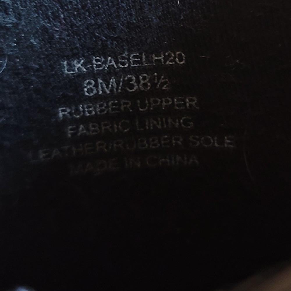Lucky Brand Baselh2o Black Rubber Ankle Rain Boots 8 - Picture 3 of 10